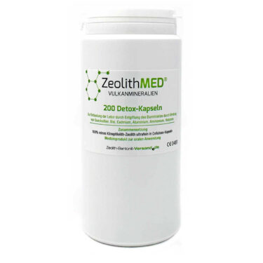 Ζεόλιθος MED® detox εξαιρετικά λεπτή πούδρα έως 10 μικρά - Κάψουλες - 200 τεμάχια