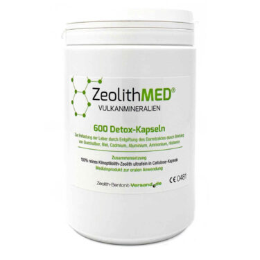 Zeolite MED® detox ultra fine powder up to 10 microns – Capsules – 600 pieces