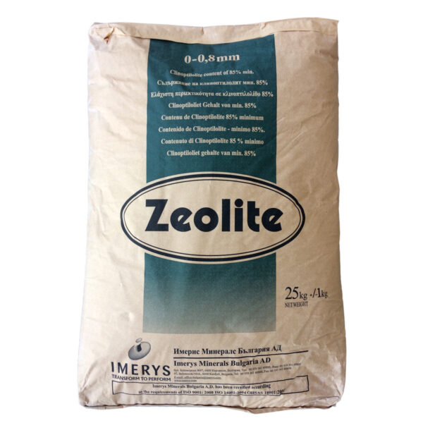Ζεόλιθος έως 0,8 χιλιοστά – Πούδρα, ιδανική για ενσωμάτωση σε καλλιέργειες μικρής κλίμακας και κτηνοτροφική χρήση - 25 κιλά