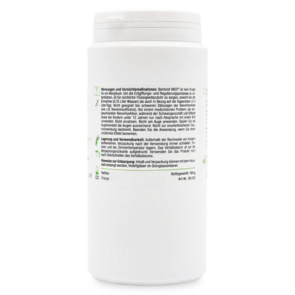 Φυσικός Μοντμοριλλονίτης Μπεντονίτης MED® detox - Κάψουλες 700 mg - 200 τεμάχια