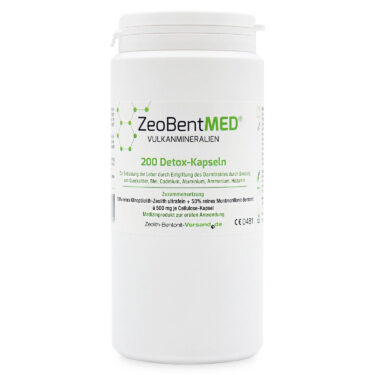 Zeobent MED® - μίγμα Ζεόλιθου MED® και Μπεντονίτη MED® - Κάψουλες - 200 τεμάχια