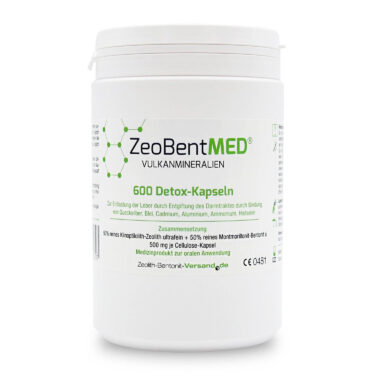 Zeobent MED® - μίγμα Ζεόλιθου MED® και Μπεντονίτη MED® - Κάψουλες - 600 τεμάχια