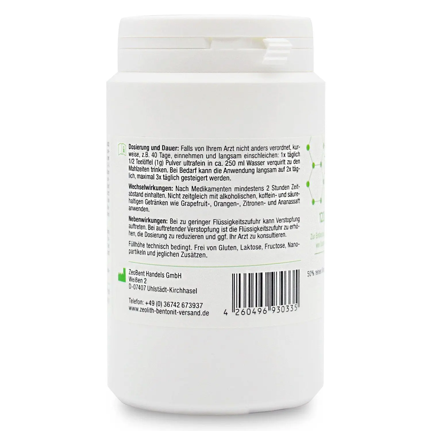 Zeobent MED® - μίγμα Ζεόλιθου MED® και Μπεντονίτη MED® - εξαιρετικά λεπτή πούδρα έως 10 μικρά – 120 γραμμάρια
