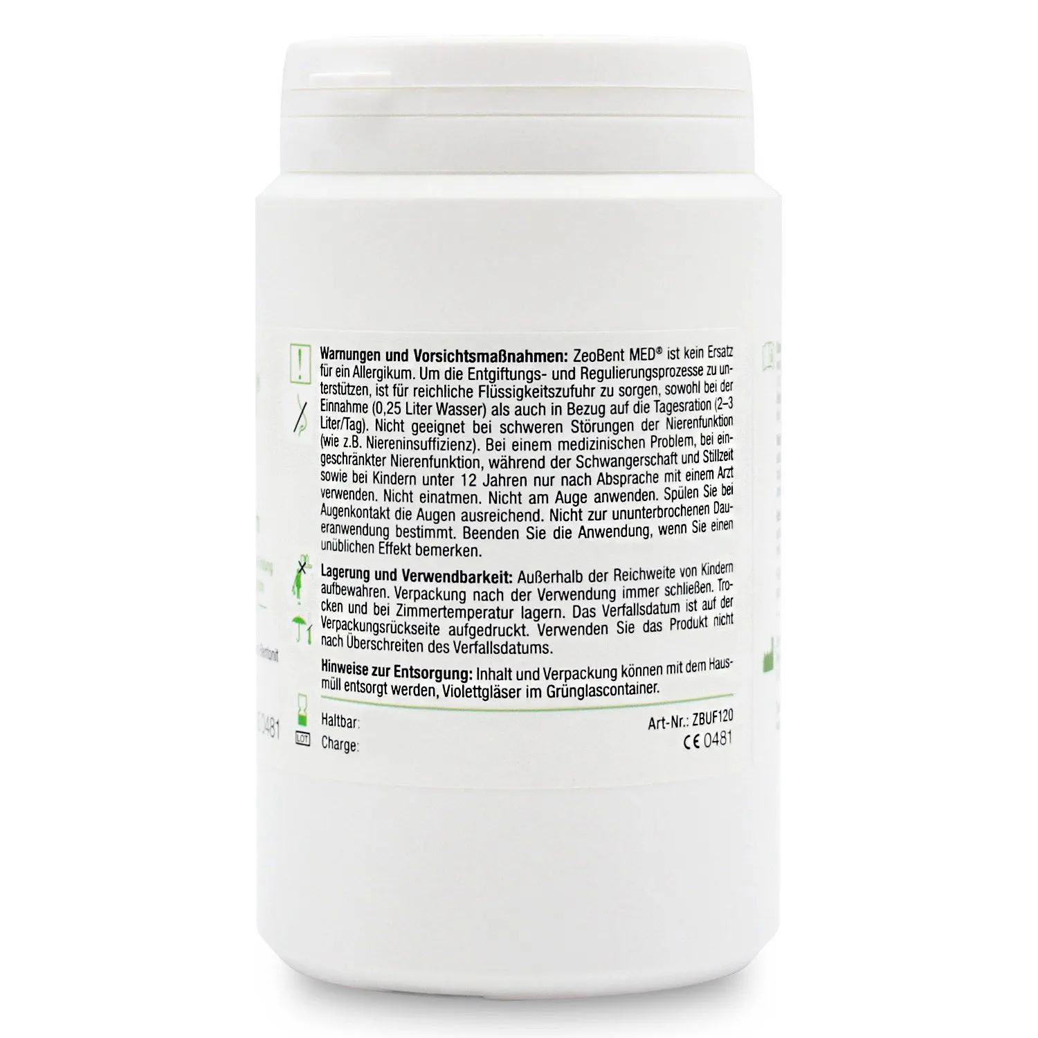 Zeobent MED® - μίγμα Ζεόλιθου MED® και Μπεντονίτη MED® - εξαιρετικά λεπτή πούδρα έως 10 μικρά – 120 γραμμάρια