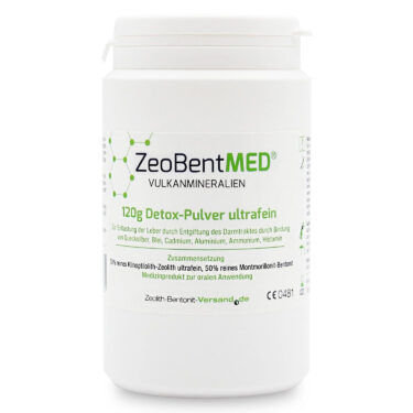 Zeobent MED® - μίγμα Ζεόλιθου MED® και Μπεντονίτη MED® - εξαιρετικά λεπτή πούδρα έως 10 μικρά – 120 γραμμάρια