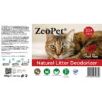 ZeoPet με άρωμα τριαντάφυλλου - Φυσικό πρόσθετο απόσμησης λεκάνης γάτας για 30 ημέρες - 500gr