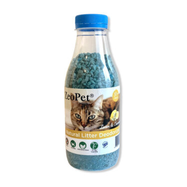 ZeoPet με άρωμα λεμόνι και χαμομήλι - Φυσικό πρόσθετο απόσμησης λεκάνης γάτας για 30 ημέρες - 500gr