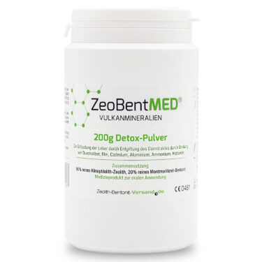 Zeobent MED® - μίγμα Ζεόλιθου MED® και Μπεντονίτη MED® - πολύ λεπτή πούδρα έως 27 μικρά – 200 γραμμάρια